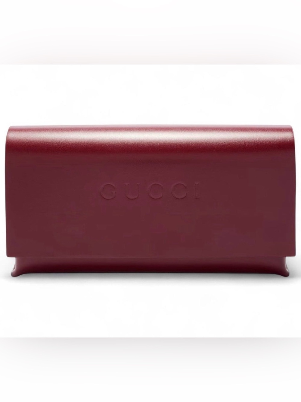 Authentic Gucci Sunglasses case in burgundy